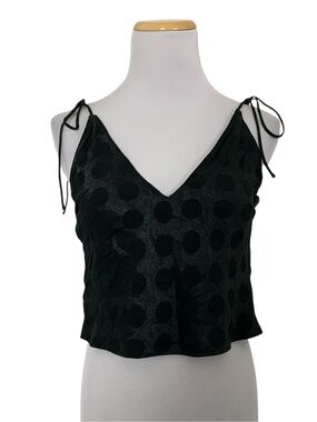 Victoria’s Secrets Satin Polka Dot Crop Top
Women’s small